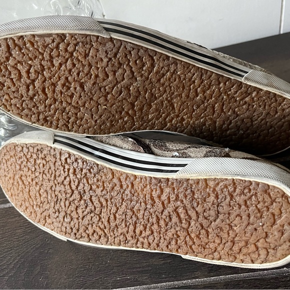 Coach Kivy Sequin Slip On Sneaker Tennis Shoe Brown  Coach Signature Logos Sz 9B - Picture 8 of 10